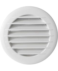 Griglia tonda da incasso circolare in PP bianco &ndash; &Oslash; 125 mm E3044 