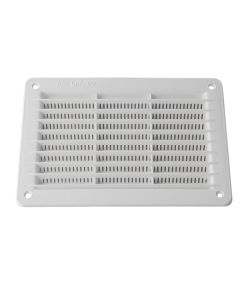 Griglia rettangolare da incasso in PP bianco 200&times;150mm E9468 Airgama