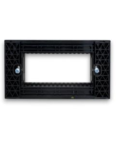 Supporto nero 4 posti linea Zen 01070 