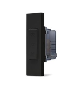 Commutatore doppio tasto interbloccato nero linea ZEN 01072 