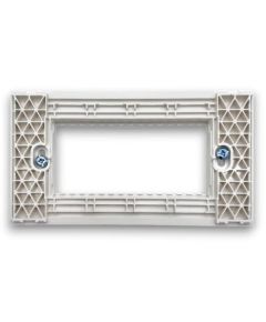 Supporto bianco 4 posti linea Zen 01154 