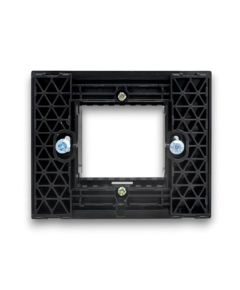 Supporto nero 2 posti linea Zen 02316 