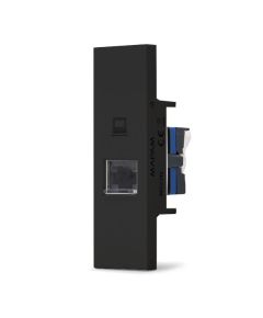 Presa di rete RJ45 Cat 5e nera linea ZEN 07350 