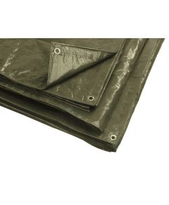 Telo occhiellato multiuso in polietilene verde 4x5m A2890 Utilia