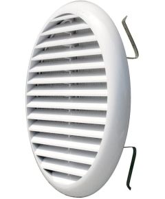 Griglia tonda con molle in PP bianco &Oslash;125mm E5055 Airgama