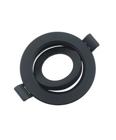 Supporto per faretto da incasso Ø75mm nero EL399 Vito