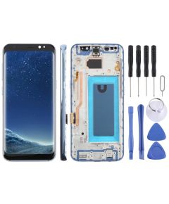 Schermo TFT LCD per Samsung Galaxy S8 SM-G950F 5,7" con digitalizzatore e cornice &ndash; Blu C5037 