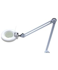 Lampada con lente d&rsquo;ingrandimento LED da banco 24W con braccio snodabile WB2364 WEB