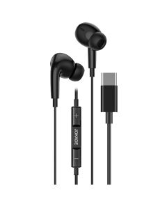 Auricolari Type-C con microfono e controllo volume neri JD045 F4800 Jokade