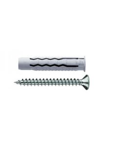 Tasselli multiuso F4V a 4 settori in nylon con vite TSP croce 6x30mm - 100 pezzi WB418 