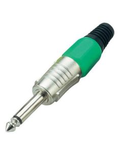 Conector Jack mono-verde de 6.3 mm 40078 