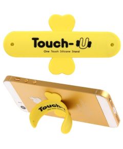 TOUCH-U - Support de smartphone en silicone - Jaune 92810 