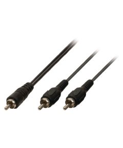 Cable de audio RCA macho - 2x RCA macho 10.0 m negro CA572 Valueline