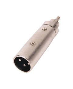 XLR XLR 3p (M) - Adaptador RCA macho plateado ND1095 Valueline