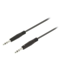 Câble audio stéréo 6,35 mm mâle - 6,35 mm mâle 1,5 m gris foncé SX170 Sweex