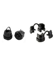 Cable bushing / cable clamp 6.6mm - black 08372 FATO
