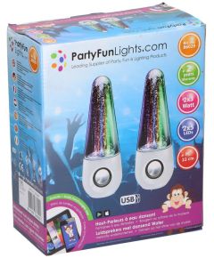 Enceintes PC 2x 3W avec effet d'eau Party FunLights ED278 Party Fun Lights