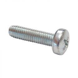 Galvanized screw with cylindrical head M4x14 cross 70620 