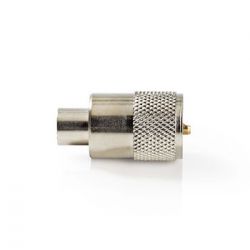 PL259 connector Male For RG58 Metal Coaxial Cables ND1210 Nedis
