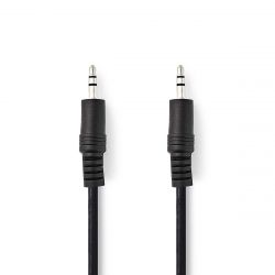 Stereo Audio Cable 3.5 mm male 1m Black ND180 Nedis
