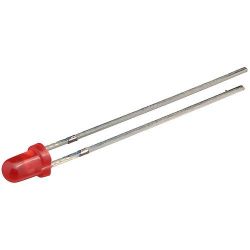 Red LED diode 3 mm - pack of 25 pieces NOS100796 