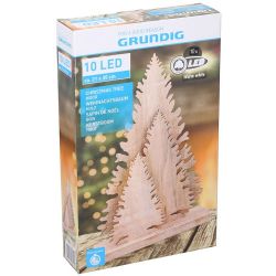 Christmas trees 35x21cm in wood with Grundig LED lighting ED4088 