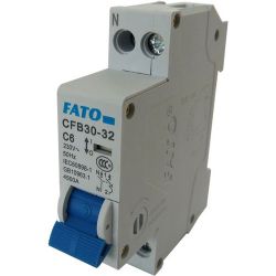 Interruptor magnetotérmico 1P C6 EL1465 FATO