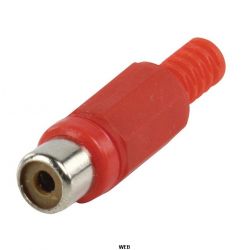 RCA Female PVC Red Connector ND9260 Valueline