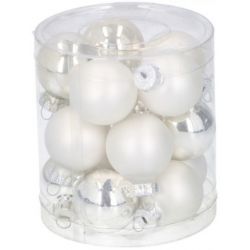 Pack of 15 Christmas balls 3cm silver Christmas Gifts ED5296 