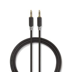 Stereo Audio Cable 3.5mm Male-3.5mm Male 2m Anthracite ND3696 