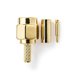 SMA Male Connector-For RG174 2pcs Cables Gold Plated ND4018 