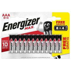 Alkaline batteries AAA 1.5 V Max 12-Blister ND4770 Energizer