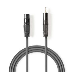 Balanced XLR Female to 3 Pin XLR-Male 3.5mm Audio Cable 1m ND4982 