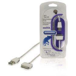 Synchronization and Charging Apple Dock 30-Pin-USB A Male 2m ND5266 Bandridge
