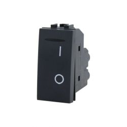 Interruptor bipolar 16A - 250V negro compatible Living International EL2132 