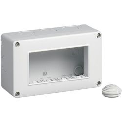 Weiße Box mit 4 Modulen, kompatibel mit Vimar EL2180 