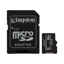 MicroSD memory card with 64GB adapter Kingston WB341 