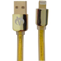 1m flat golden USB Lightining and charging cable WB860 