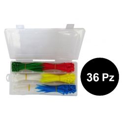 36 Pieces - Cable ties kit 550 pieces - 5 colors EL854-36 