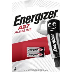 Pack of 2 Alkaline battery type A27 12V blister  Energizer E1027 
