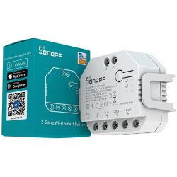 Interruttore smart wireless 2 contatti 100-240V 10-15A Sonoff DIY-DUALR3 K342 Sonoff