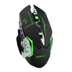 FV-W502 Black Wireless LED Gaming Mouse with Built-in Rechargeable Battery WB2360 