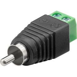 Adapter from RCA plug to screw terminals Z942 Goobay