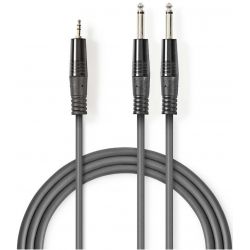 2x cable de audio estéreo macho de 6,35 mm-3,5 mm de 1,5 m ND2253 Nedis