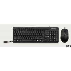 Keyboard and mouse with cable kit  Crown CMMK-521 Crown Micro