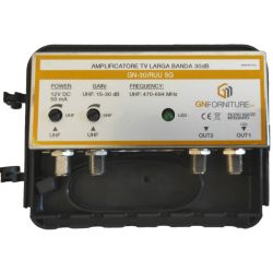 Amplificador de TV GN-30/RUU 5G 30dB 2 salidas MT096 
