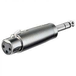 XLR-Cannon-Buchse auf Audio-6,35-mm-Stereo-Adapter Q990 