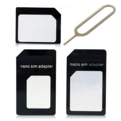 Adaptador Nano SIM / micro-SIM / SIM estándar - Negro H115 