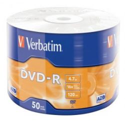 Verbatim - Pack of 50 DVD-R 4.7GB 120min L528 Verbatim