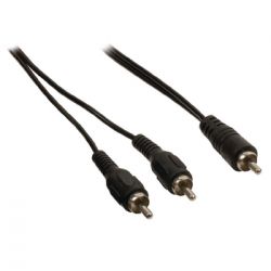 RCA Audio Cable Male - 2x RCA Male 5.00 m Black CA407 Valueline